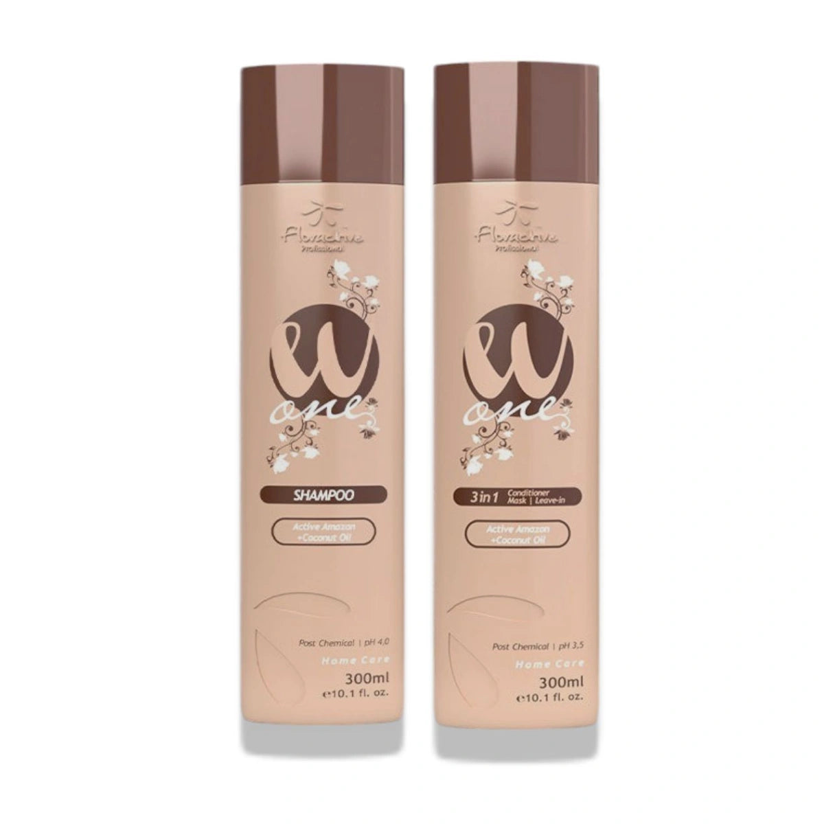 Floractive Nanoplastia W One Hair Shampoo & 3 in 1 Conditioner - 300ml Each