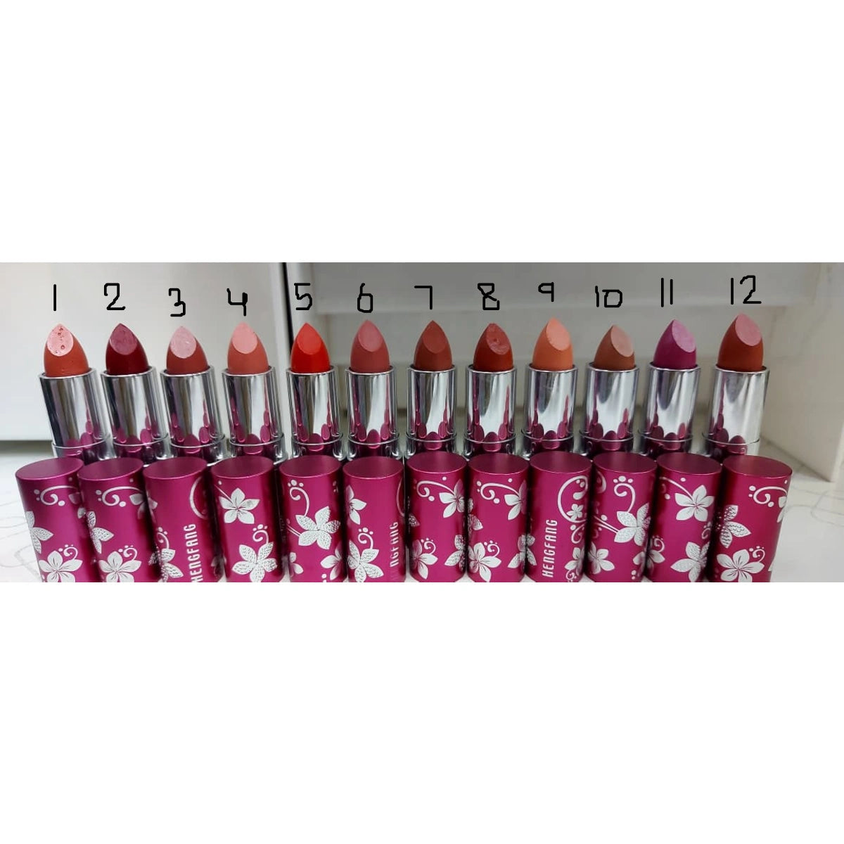 Heng Fang Matte Lipsticks – Long-Lasting Waterproof Lipstick