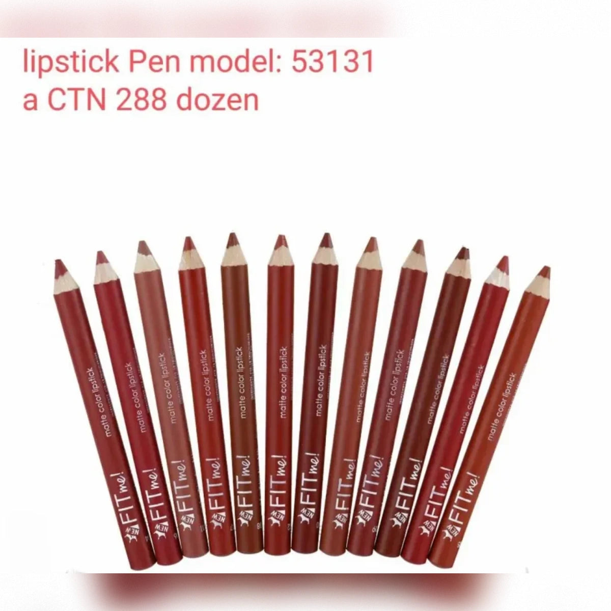 Fit Me! Matte Color Lipstick & Lip Liner Pencil Set 12 Pieces