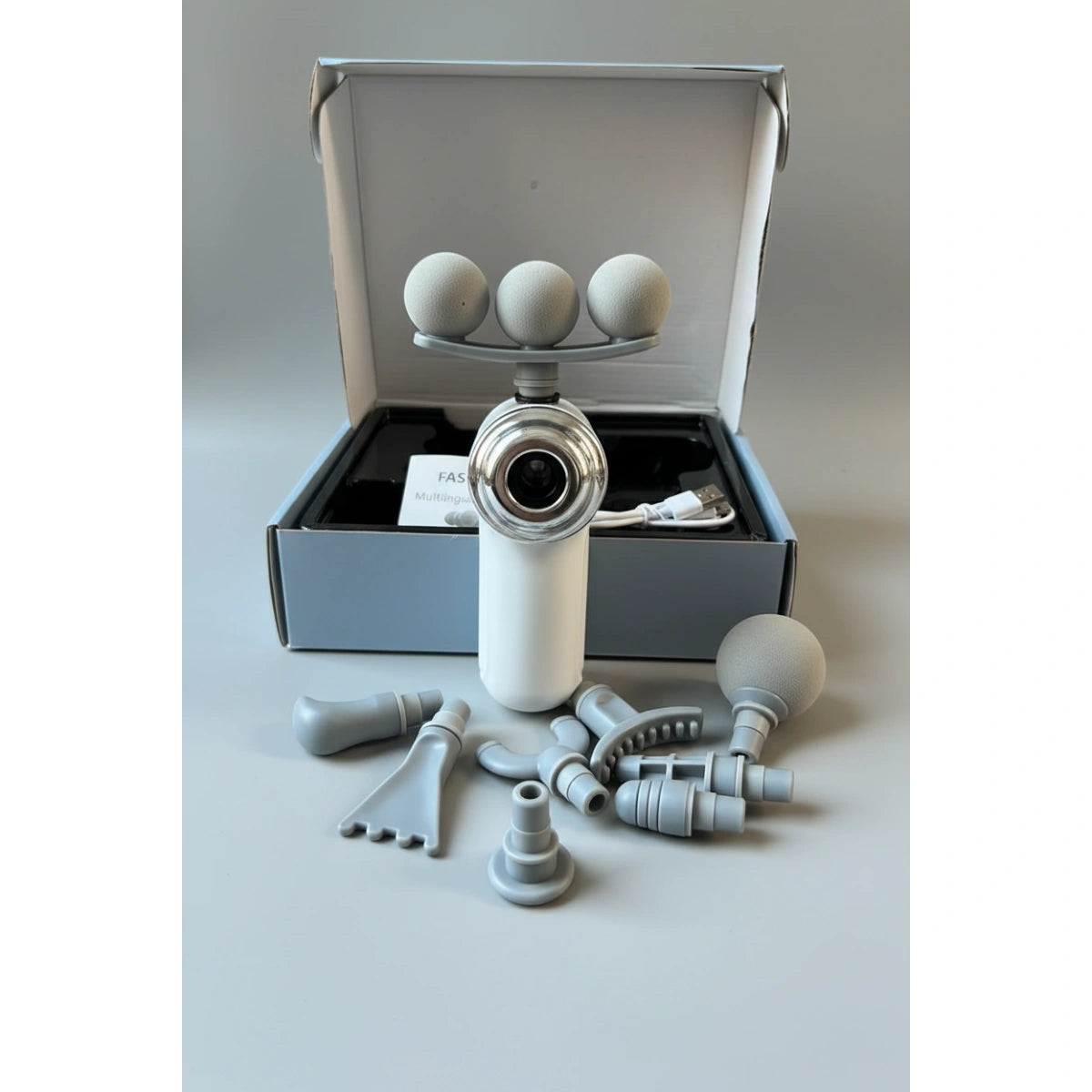 Triple-Head Fascia Gun – Portable Deep Tissue Massage Gun