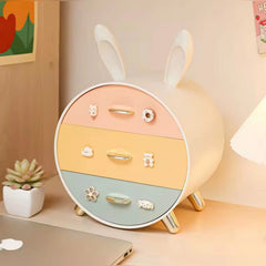 multi-layered, bunny-themed storage box