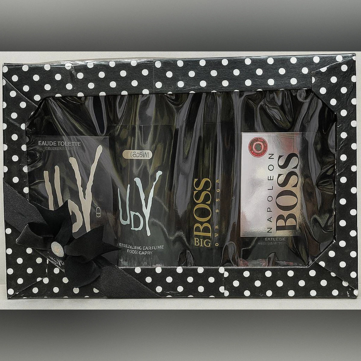 Perfume Gift Pack – UDV & Boss Fragrance Combo (4 Pcs Set)