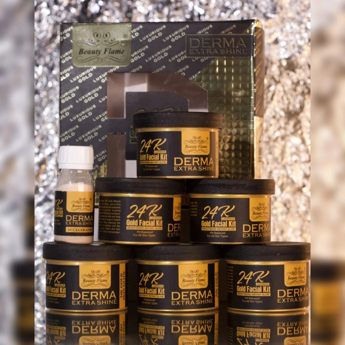 Beauty Flame 6 Step 24K Gold Facial Kit
