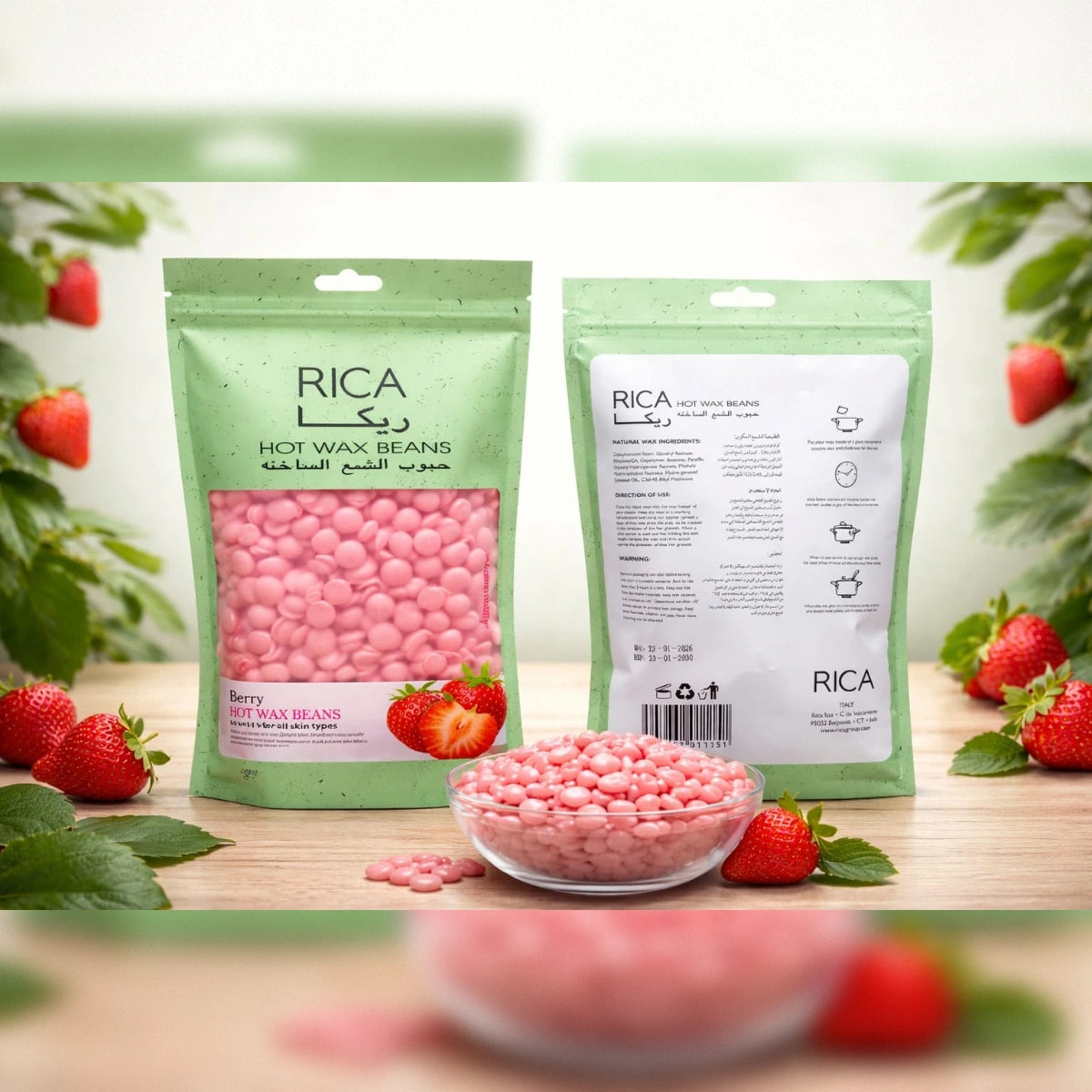 RICA Strawberry Hot Wax Beans – 150g