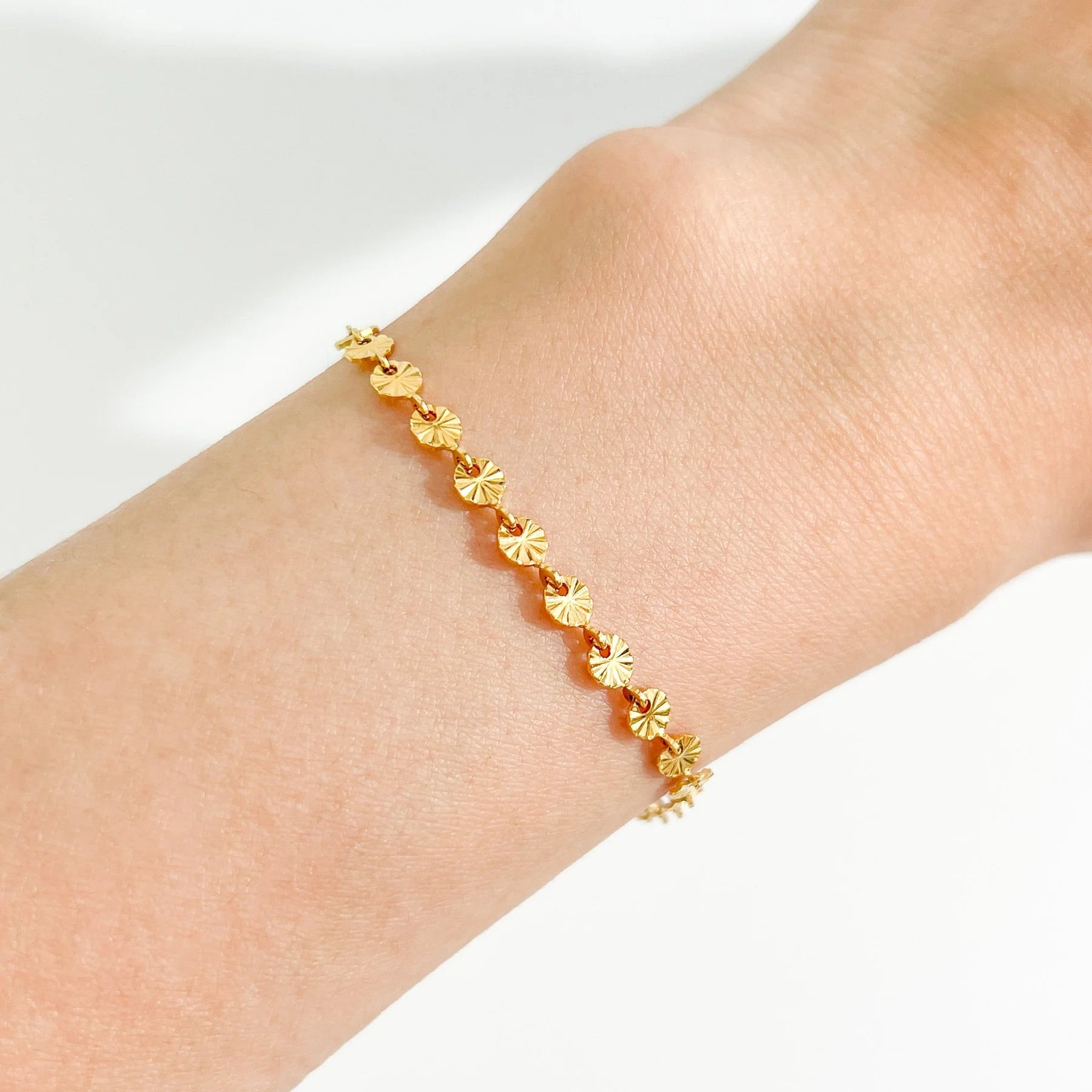 Stainless Steel Sunburst Chain For Women - Each