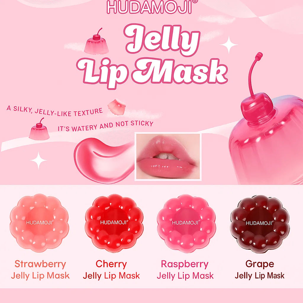 HudaMoji Jelly Lip Mask – Silky Moisturizing Lip Care