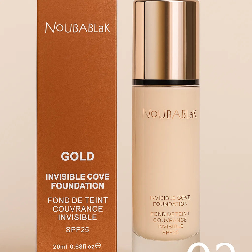 NoubaBlak Gold Invisible Cover Foundation SPF 25 – 20ml