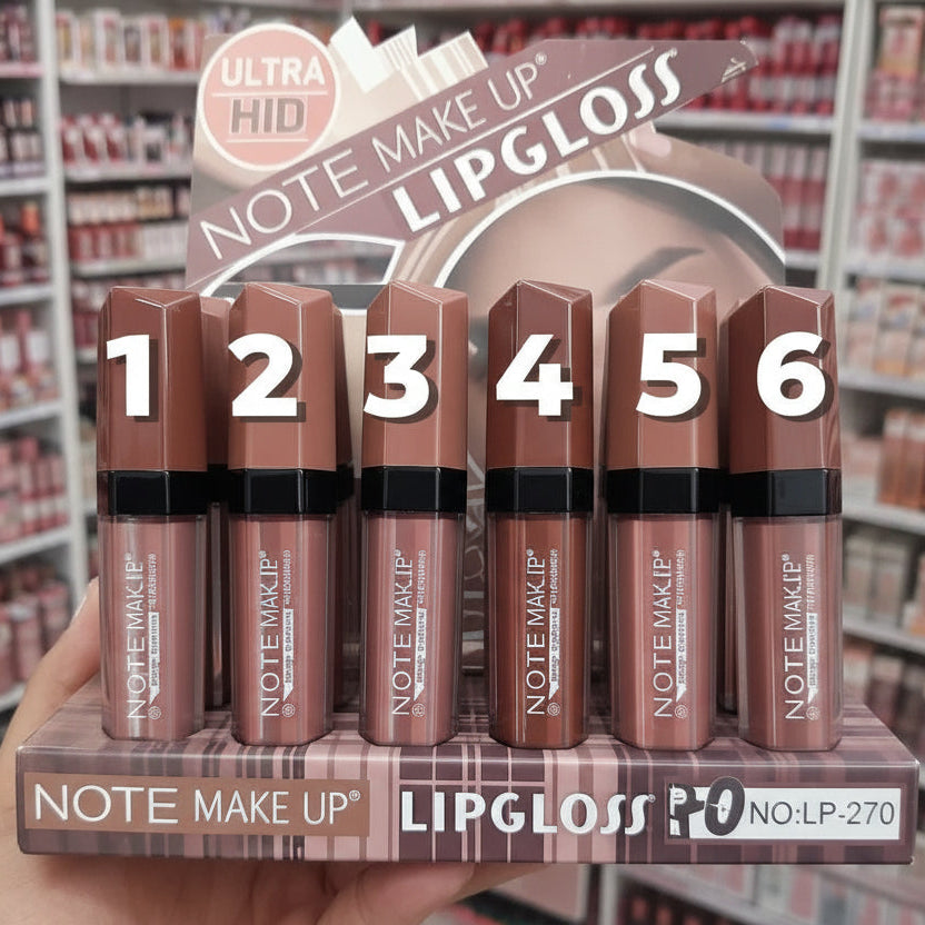 Note Makeup Lipgloss - Nude Shades