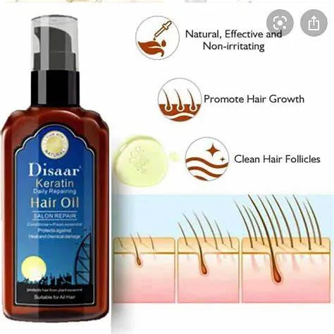 Disaar Keratin Daily Repairing Hair Oil - 120ml