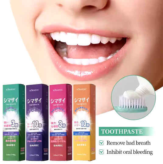 KORMESIC natural whitening organic Pearl Whitening tooth paste Purple - 100g