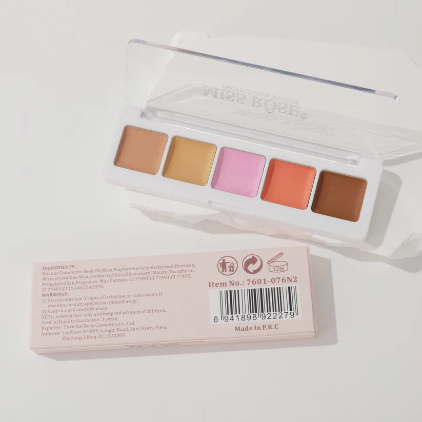Miss Rose All-Round Conceal Palette - 5 Colors