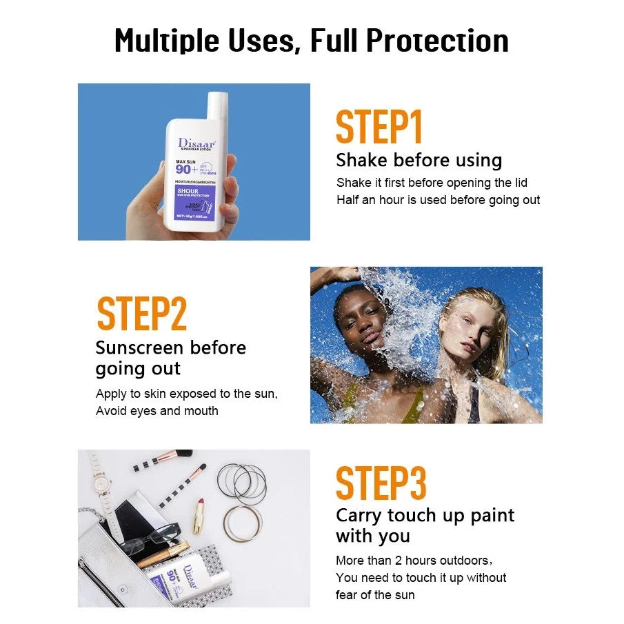 Disaar Whitening Sunblock SPF 90 – Skin Protective Sunscreen Lotion - 50g