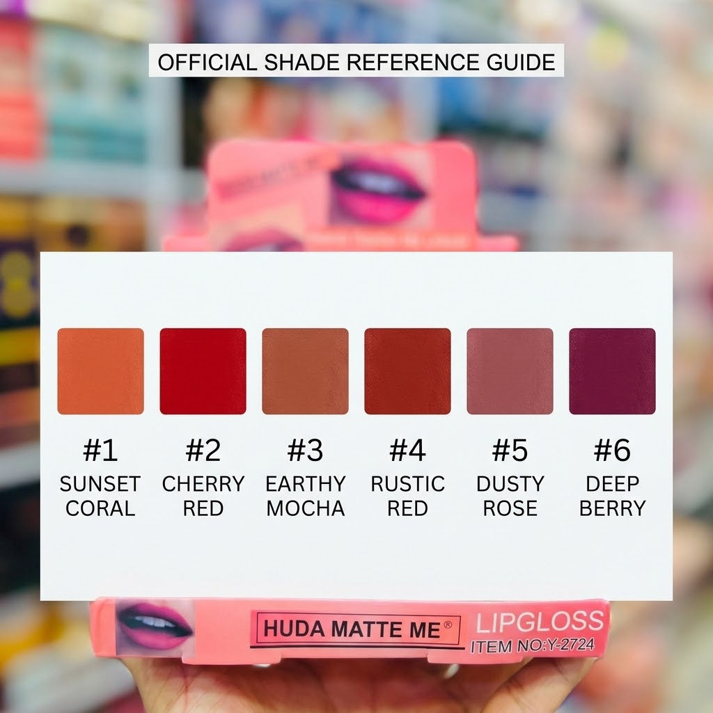 Huda Matte Me liquid matte lip gloss