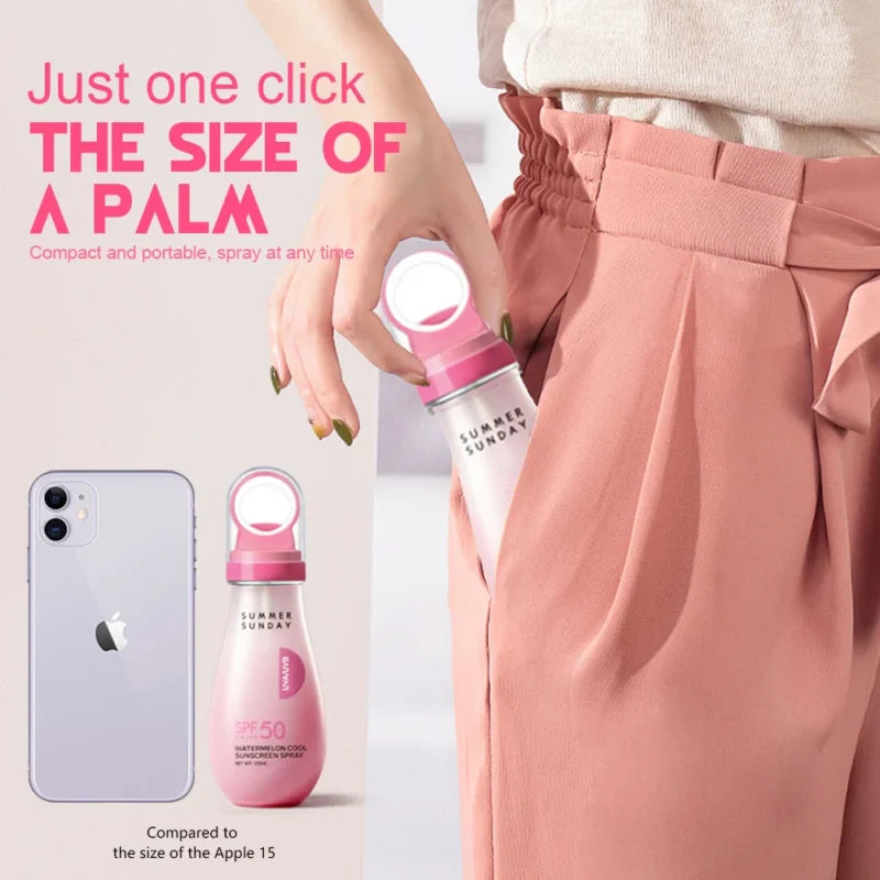 Page vine Watermelon Sunscreen Spray SPF50 PA+++ Waterproof & Sweatproof - 100ml
