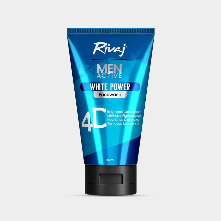 Rivaj Men Active White Power Face Wash - 100ml