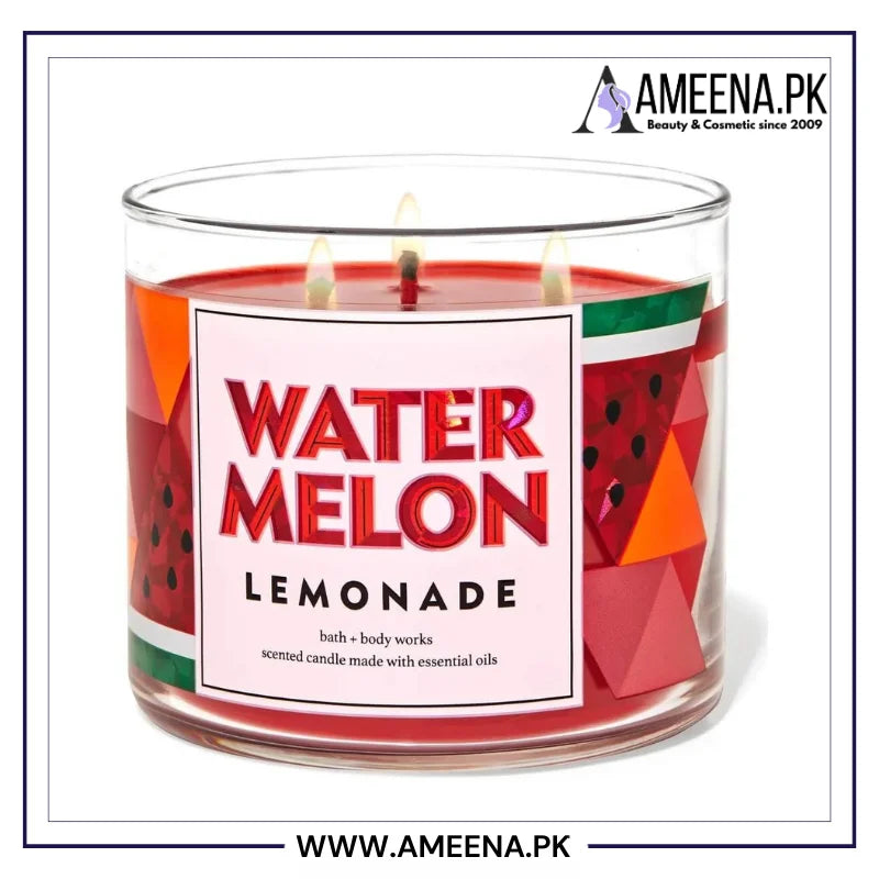 Bath & Body Works Watermelon Lemonade 3-Wick Candle 411g