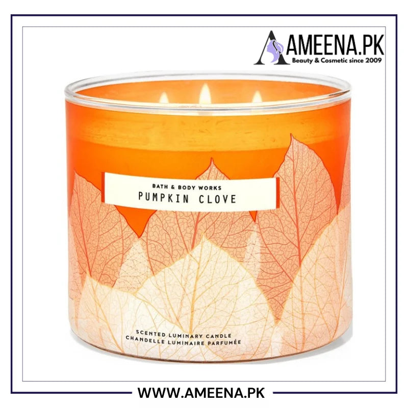 Bath & Body Works Pumpkin Clove 3-Wick Candle 411g