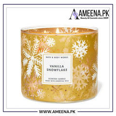 Bath & Body Works Vanilla Snowflake 3-Wick Candle 411g