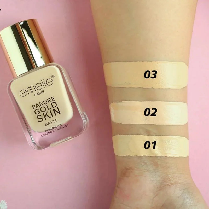 Emelie Paris Parure Gold Skin Matte Foundation -  40ml