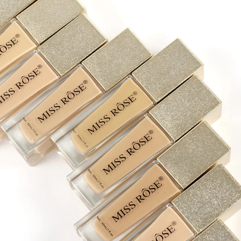Miss Rose Luxurious Gilded Cuboid Silky Foundation -  30ml