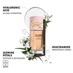 Yves Saint Laurent All Hours Glow Skin-Like Radiance Buildable Coverage Foundation - 25ml